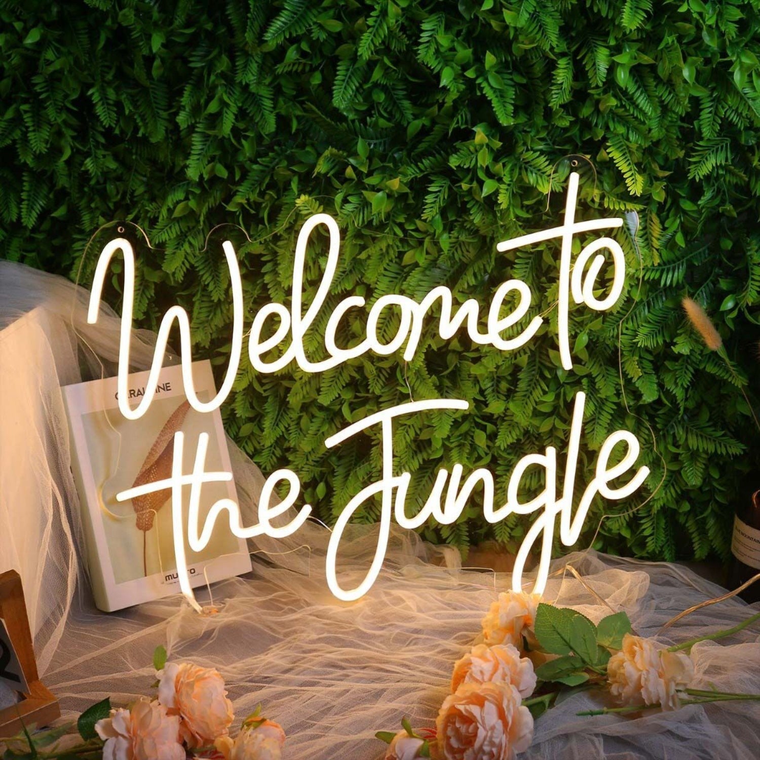 Welcome To The Jungle Yellow Led Neon Sign - Shineneon