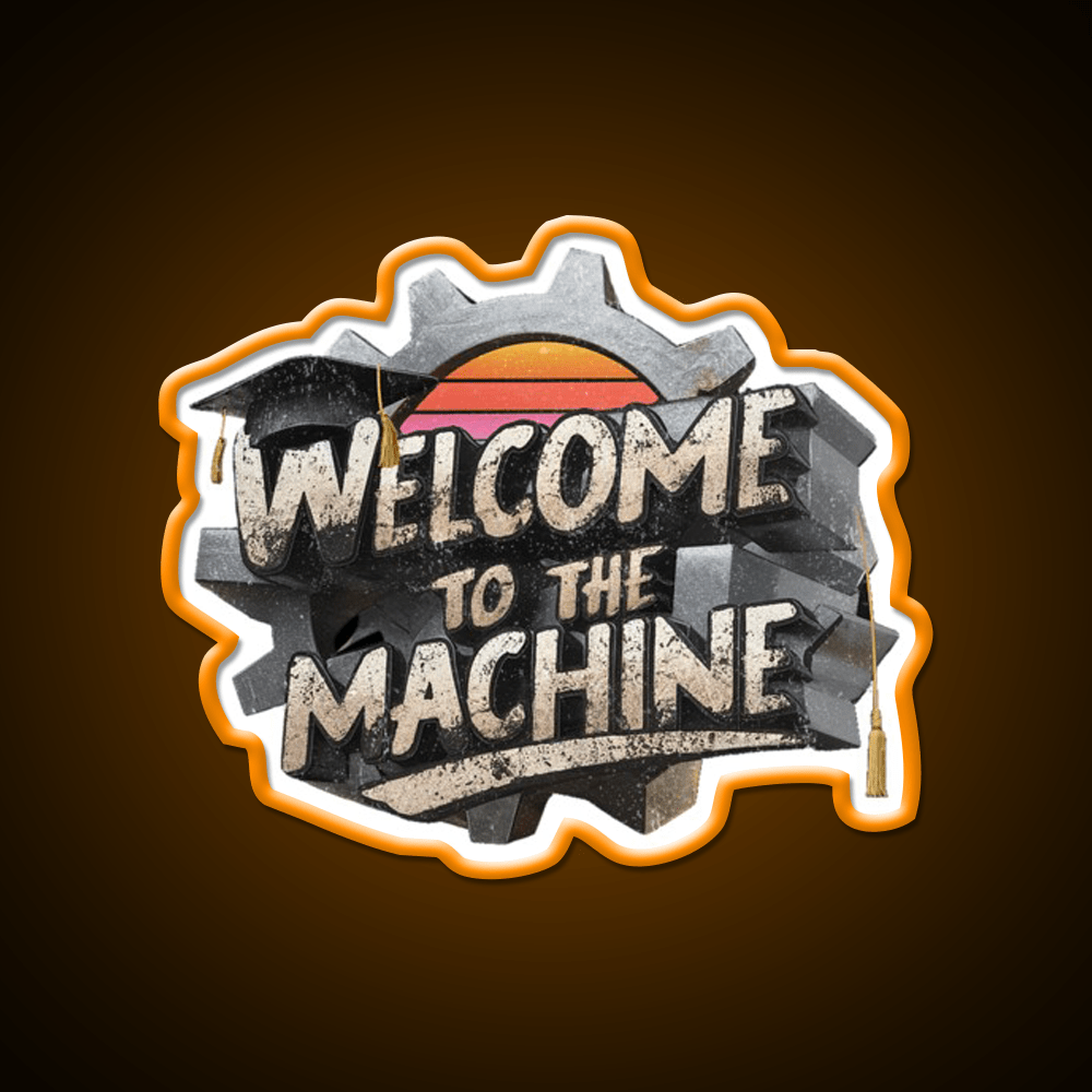 Welcome To The Machine Welcome Led Neon Sign Open Sign Rgb Color - Shineneon