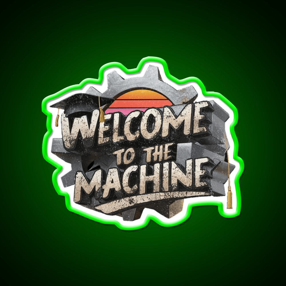 Welcome To The Machine Welcome Led Neon Sign Open Sign Rgb Color - Shineneon