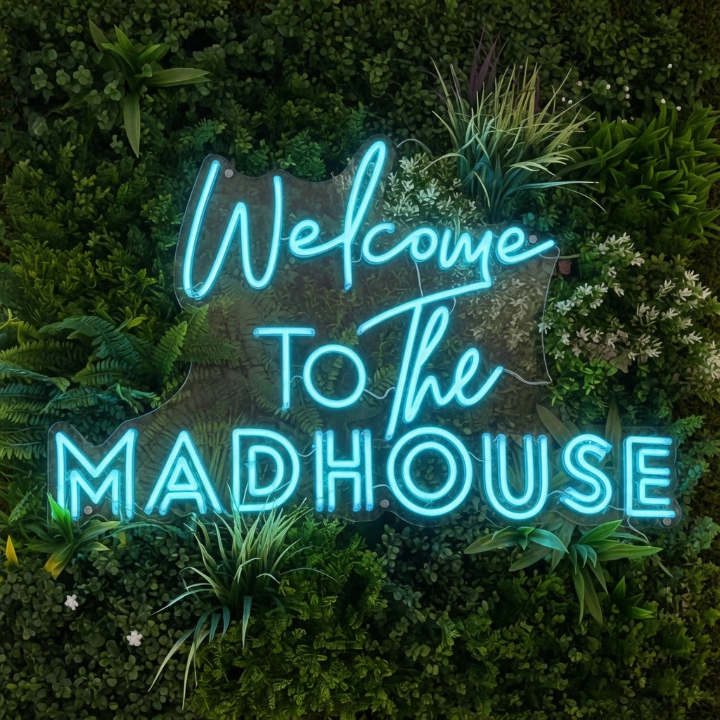 Welcome To The Madhouse LED Neon Sign Home Art - 01 Original Product Image