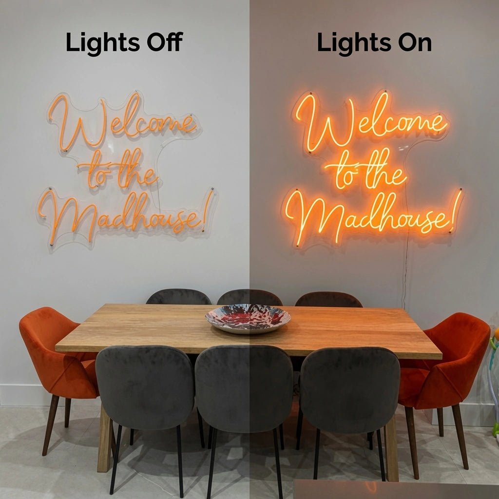Welcome To The Madhouse Wall Decor LED Neon Sign - Shineneon