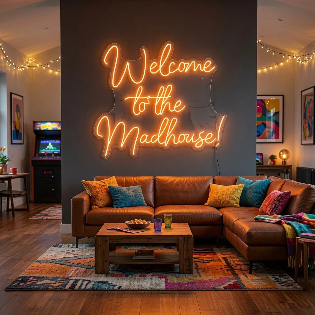 Welcome To The Madhouse Wall Decor LED Neon Sign - Shineneon