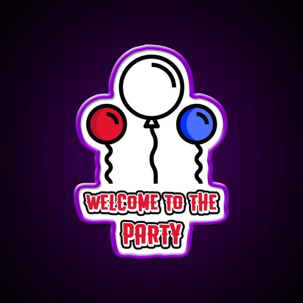 Welcome To The Party Man Cave Bar Led Neon Sign Rgb Color