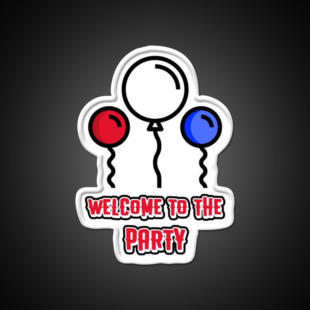 Welcome To The Party Man Cave Bar Led Neon Sign Rgb Color