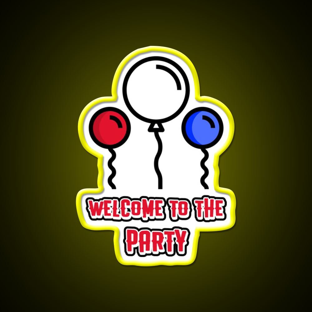 Welcome To The Party Man Cave Bar Led Neon Sign Rgb Color