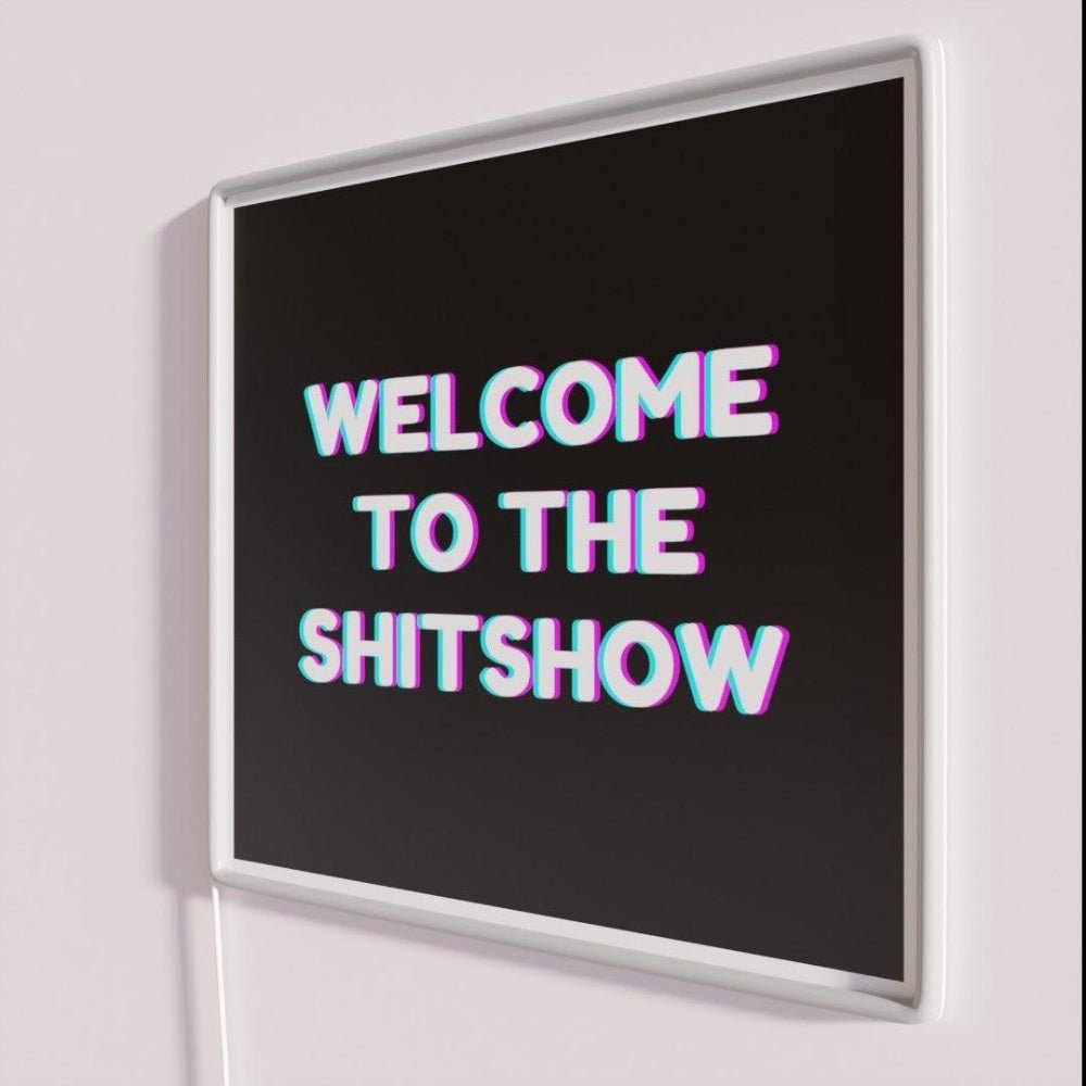 Welcome To The Shitshow Rgb Led Neon Sign Bar Wall Decor - Shineneon