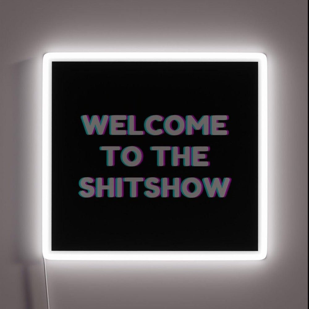 Welcome To The Shitshow Rgb Led Neon Sign Bar Wall Decor - Shineneon