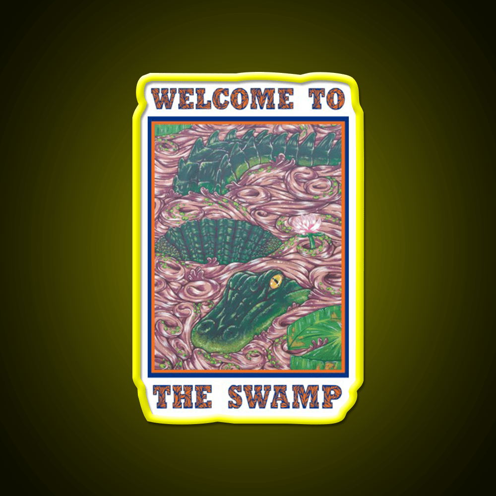 Welcome To The Swamp Welcome Led Neon Sign Open Sign Rgb Color - Shineneon