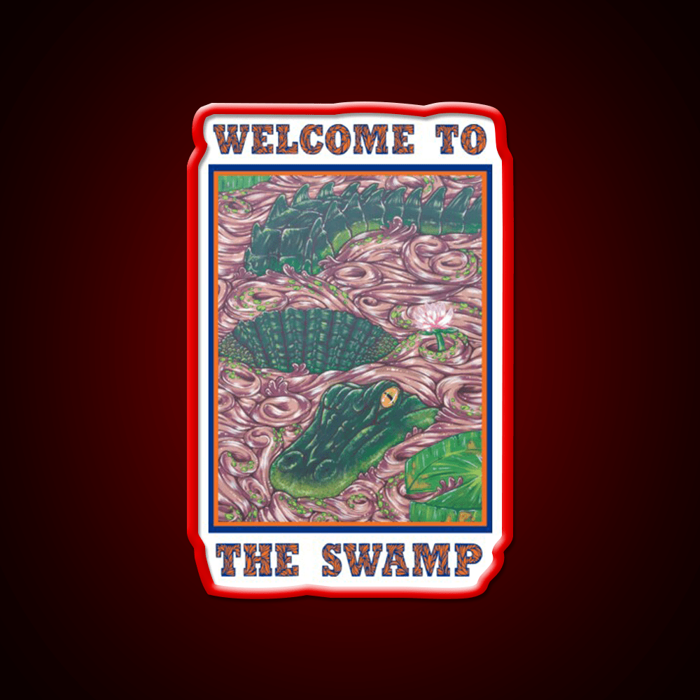Welcome To The Swamp Welcome Led Neon Sign Open Sign Rgb Color - Shineneon