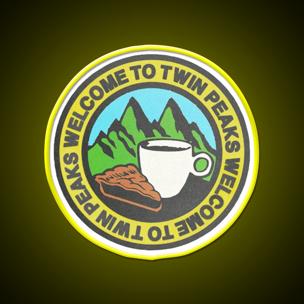 Welcome To Twin Peaks Welcome Led Neon Sign Open Sign Rgb Color - Custom LED neon sign front view