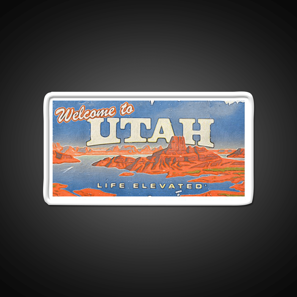 Welcome To Utah Sign Welcome Led Neon Sign Open Sign Rgb Color - Shineneon