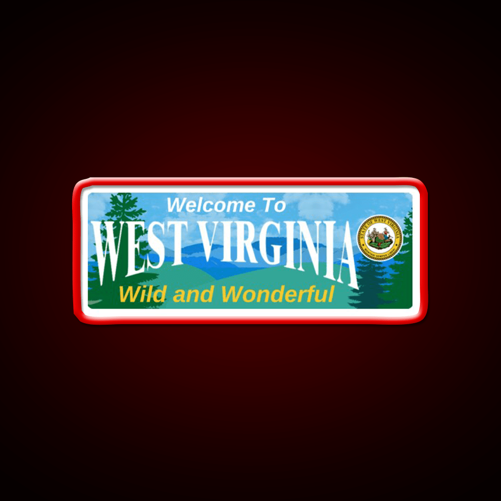 Welcome To West Virginia Welcome Led Neon Sign Open Sign Rgb Color - Shineneon