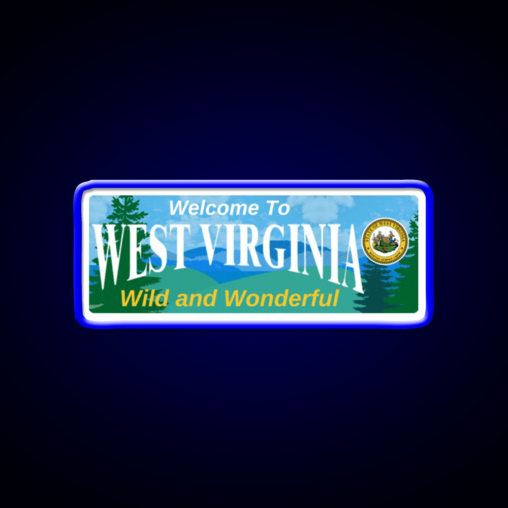 Welcome To West Virginia Welcome Led Neon Sign Open Sign Rgb Color - Shineneon