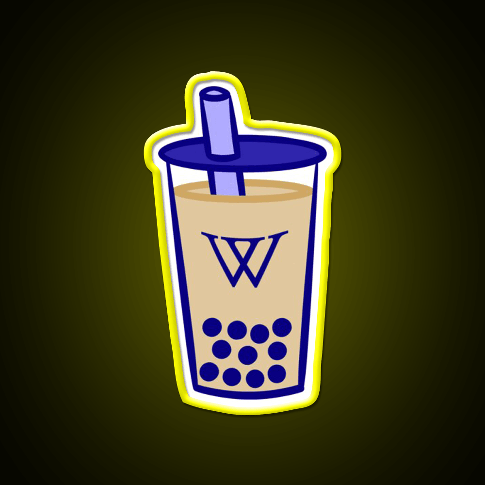 Wellesley Bubble Tea Milk Tea Snack Food Led Neon Sign Rgb Color - Shineneon
