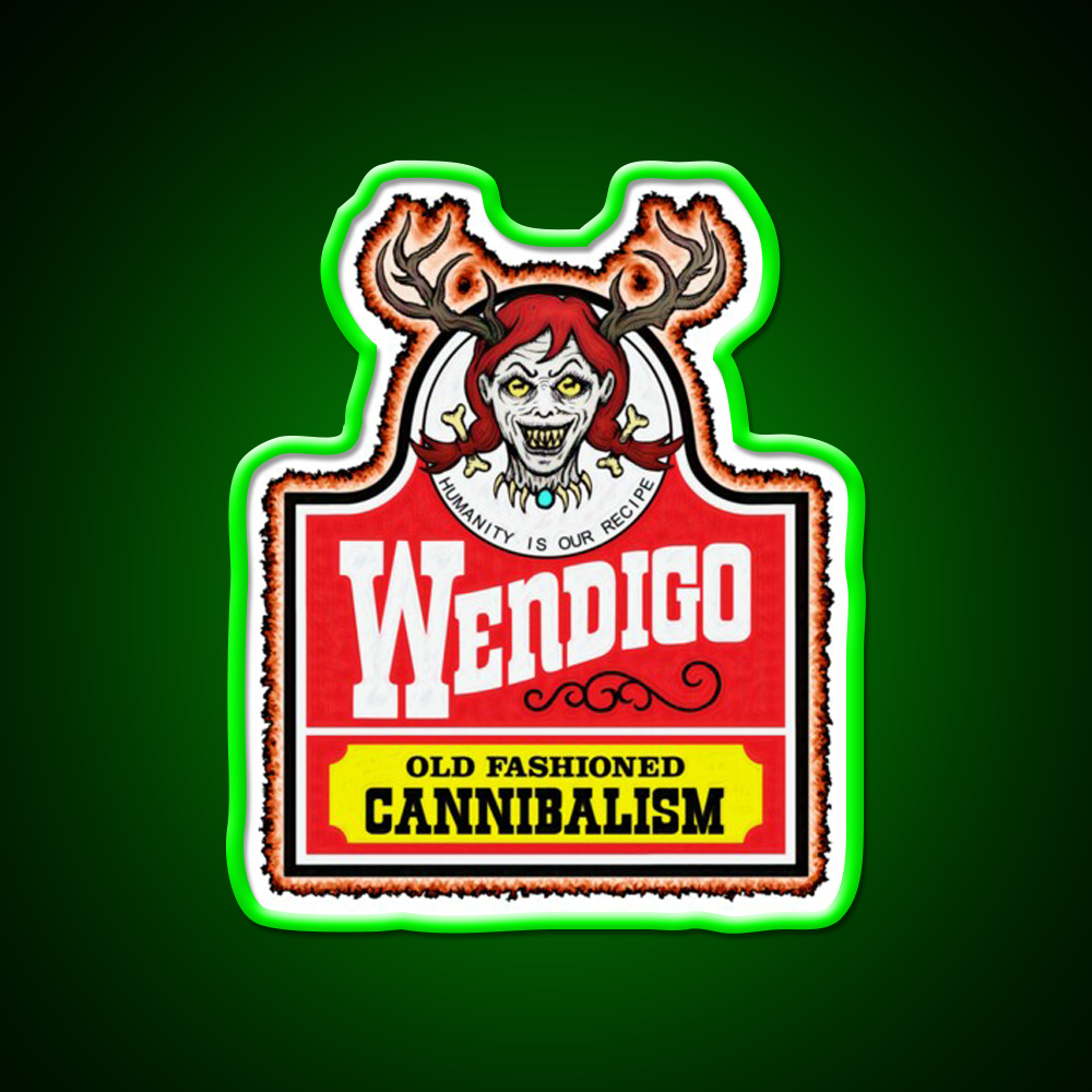 Wendy The Wendigo Fast Food Led Neon Sign For Burger Place Rgb Color