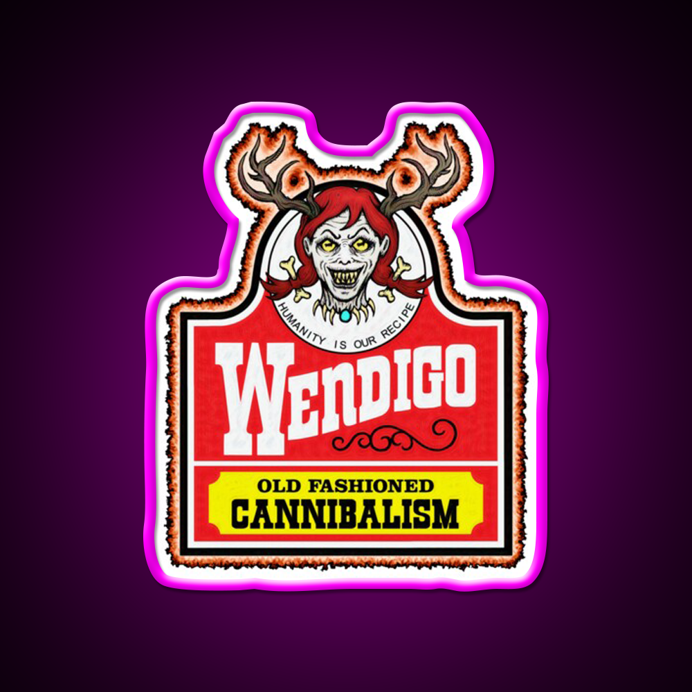 Wendy The Wendigo Fast Food Led Neon Sign For Burger Place Rgb Color