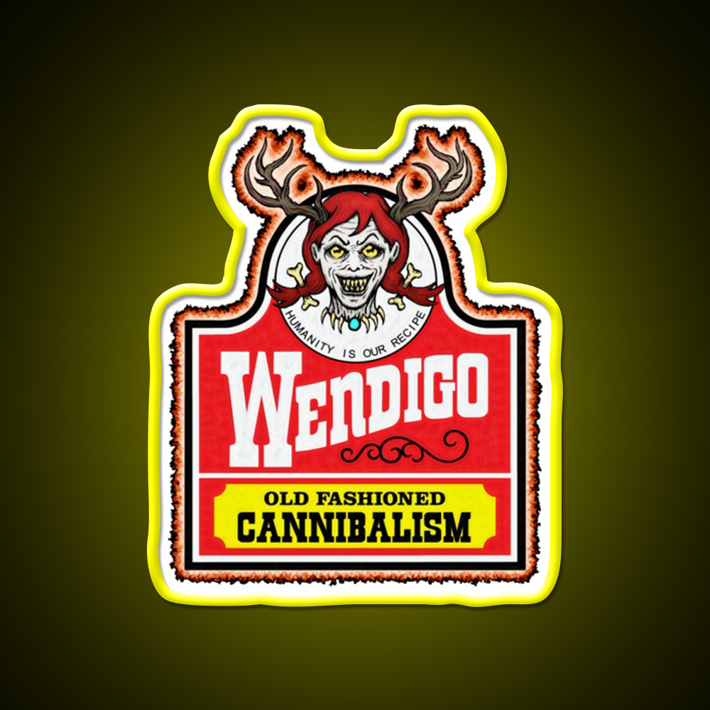 Wendy The Wendigo Fast Food Led Neon Sign For Burger Place Rgb Color