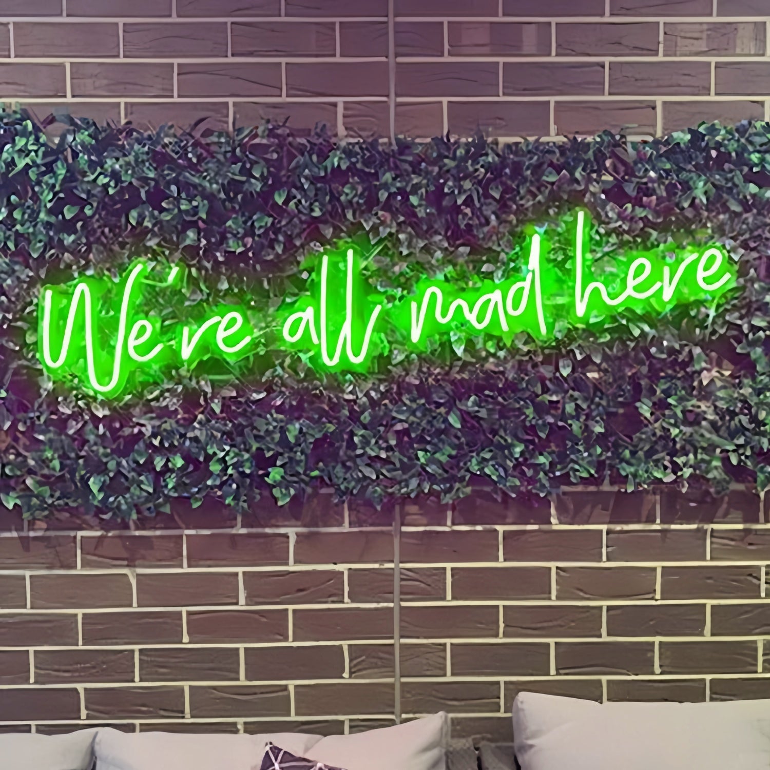 Were All Mad Here Led Neon Sign Let The Madness Shine In Neon | Shineneon