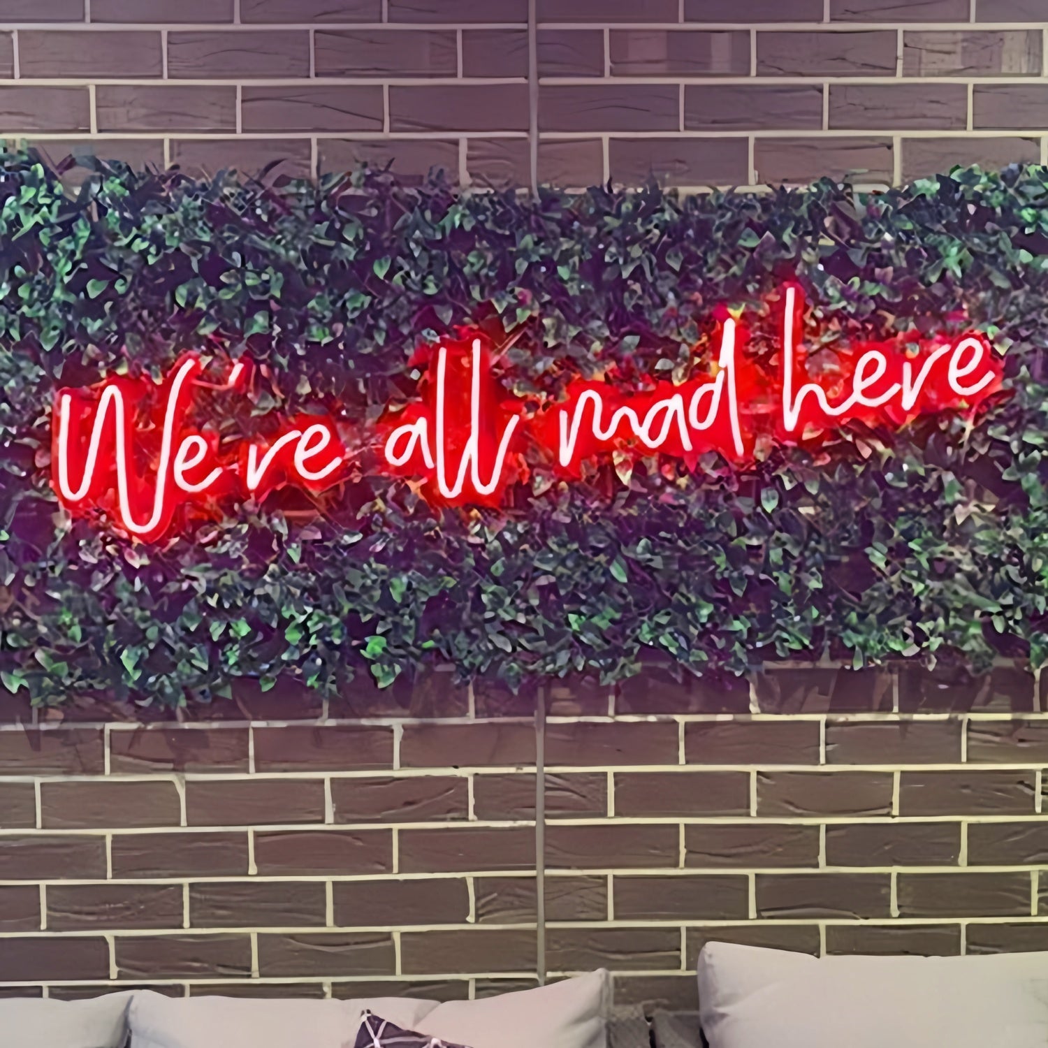 Were All Mad Here Led Neon Sign Let The Madness Shine In Neon | Shineneon