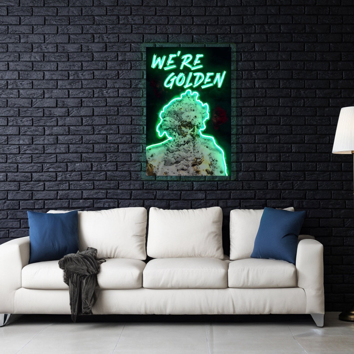 Were Golden Neon X Acrylic Artwork | Shineneon