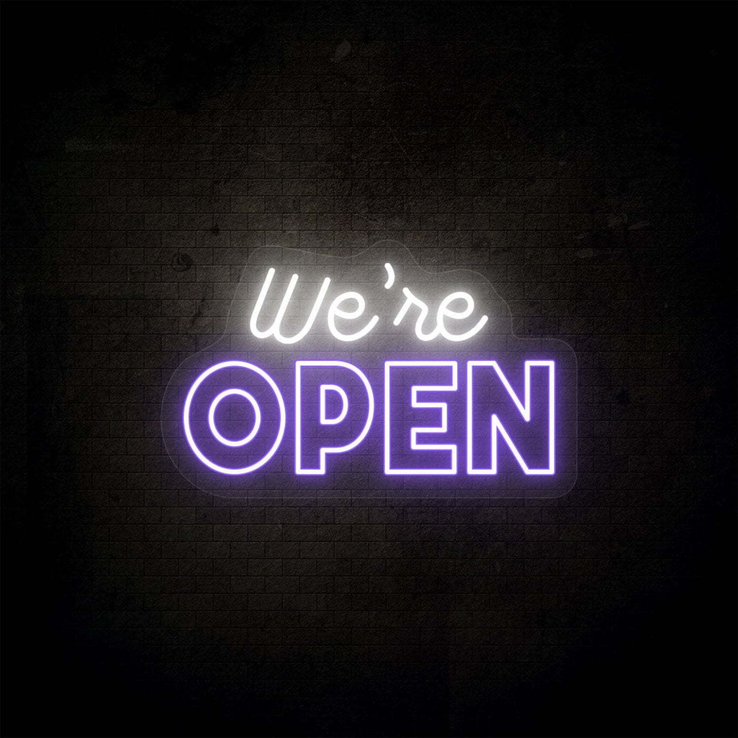 Were Open Sign Multicolor | Shineneon