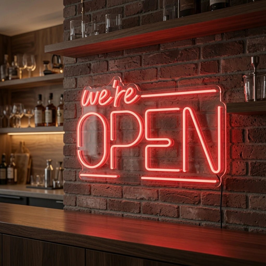 We're Open Wall Art LED Neon Sign - Shineneon