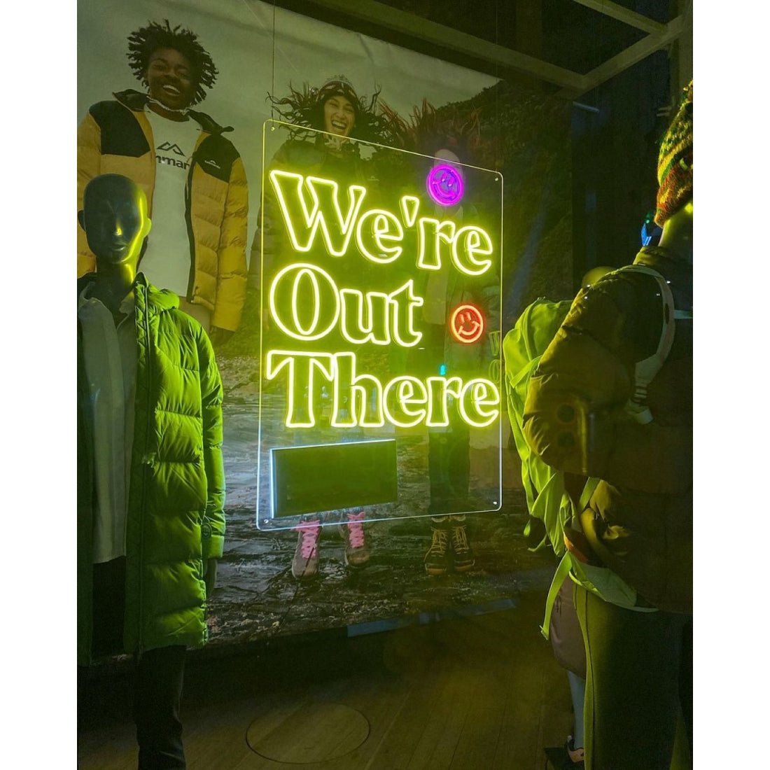 Were Out There Led Sign Business Neon Sign - Shineneon