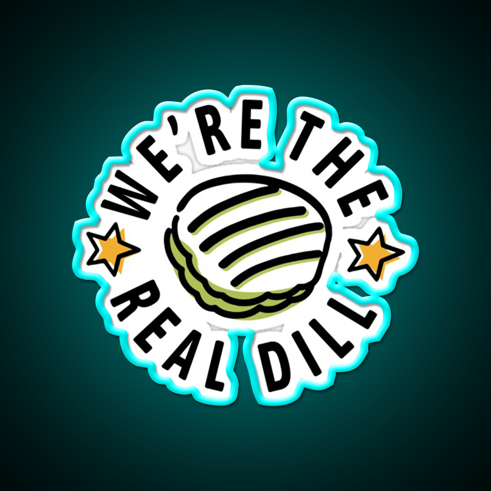 Were The Real Dill Fast Food Led Neon Sign For Burger Place Rgb Color