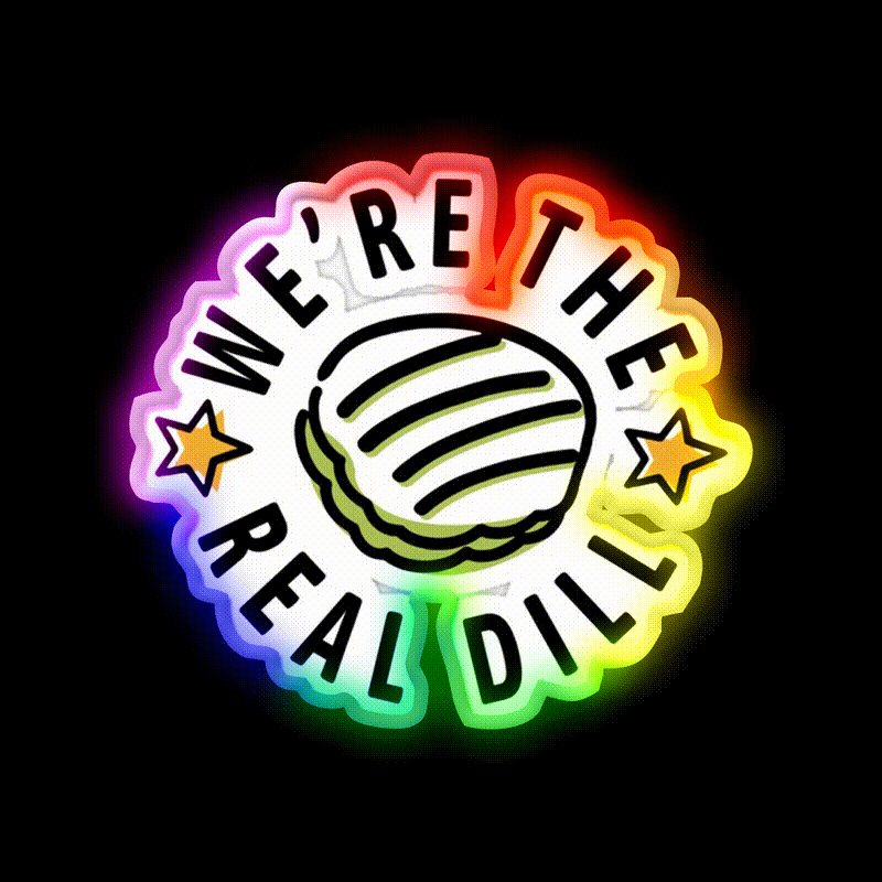 Were The Real Dill Fast Food Led Neon Sign For Burger Place Rgb Color