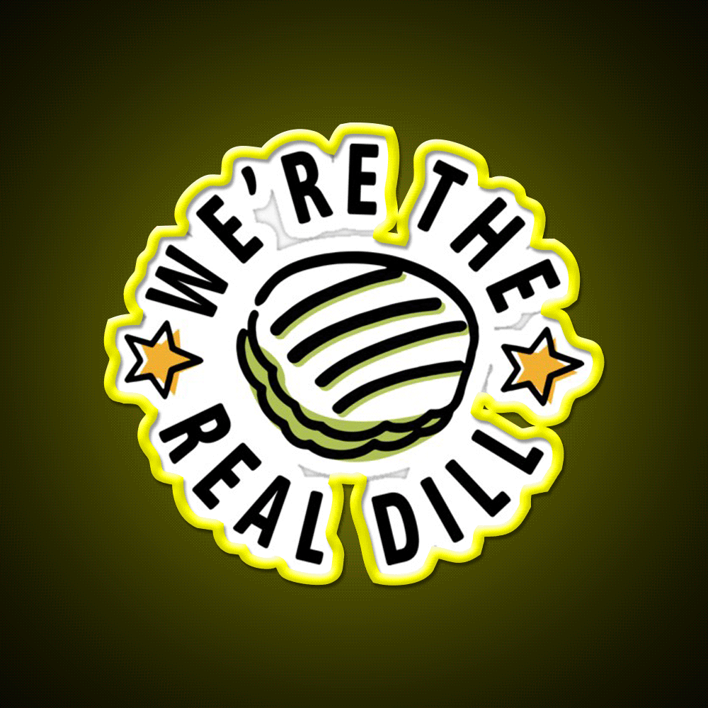 Were The Real Dill Fast Food Led Neon Sign For Burger Place Rgb Color