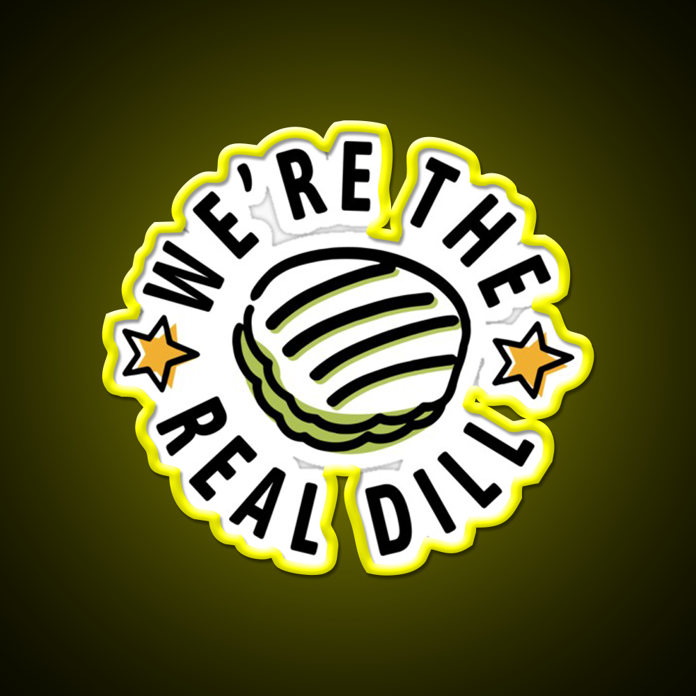 Were The Real Dill Fast Food Led Neon Sign For Burger Place Rgb Color