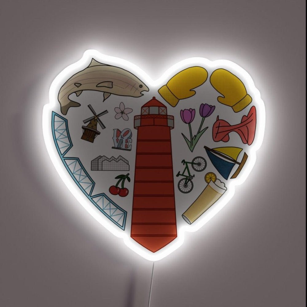 West Michigan Love Rgb Led Neon Sign - Shineneon