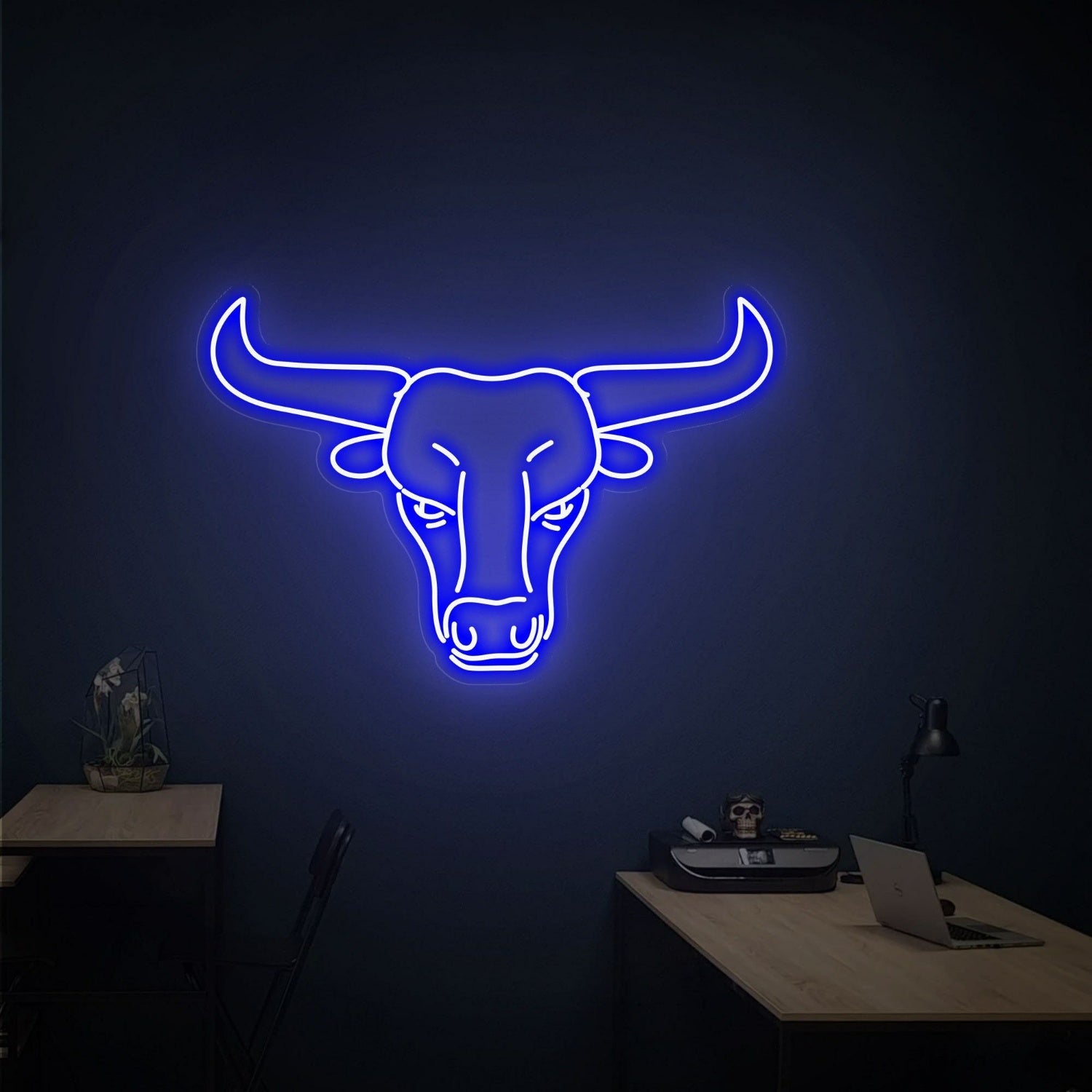 Western Glow To Your Space Bull Head Led Neon | Shineneon