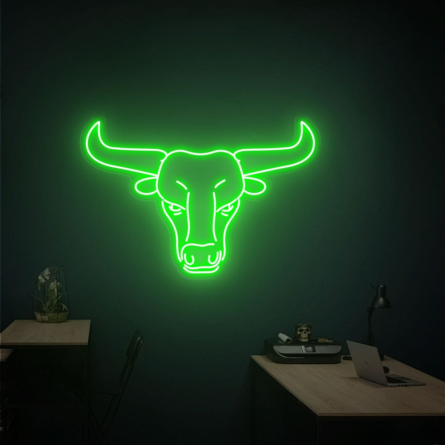 Western Glow To Your Space Bull Head Led Neon | Shineneon