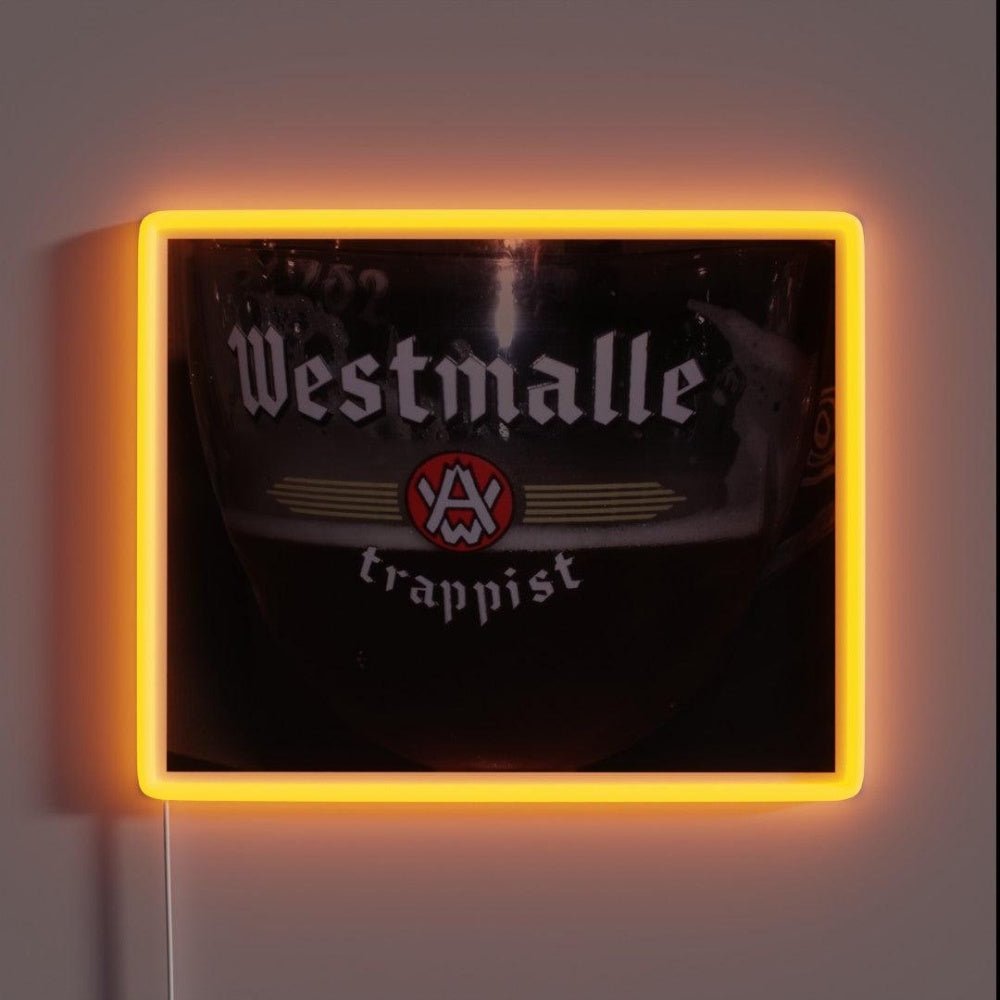Westmalle Trappist Beer In Glass Rgb Led Neon Sign - Shineneon