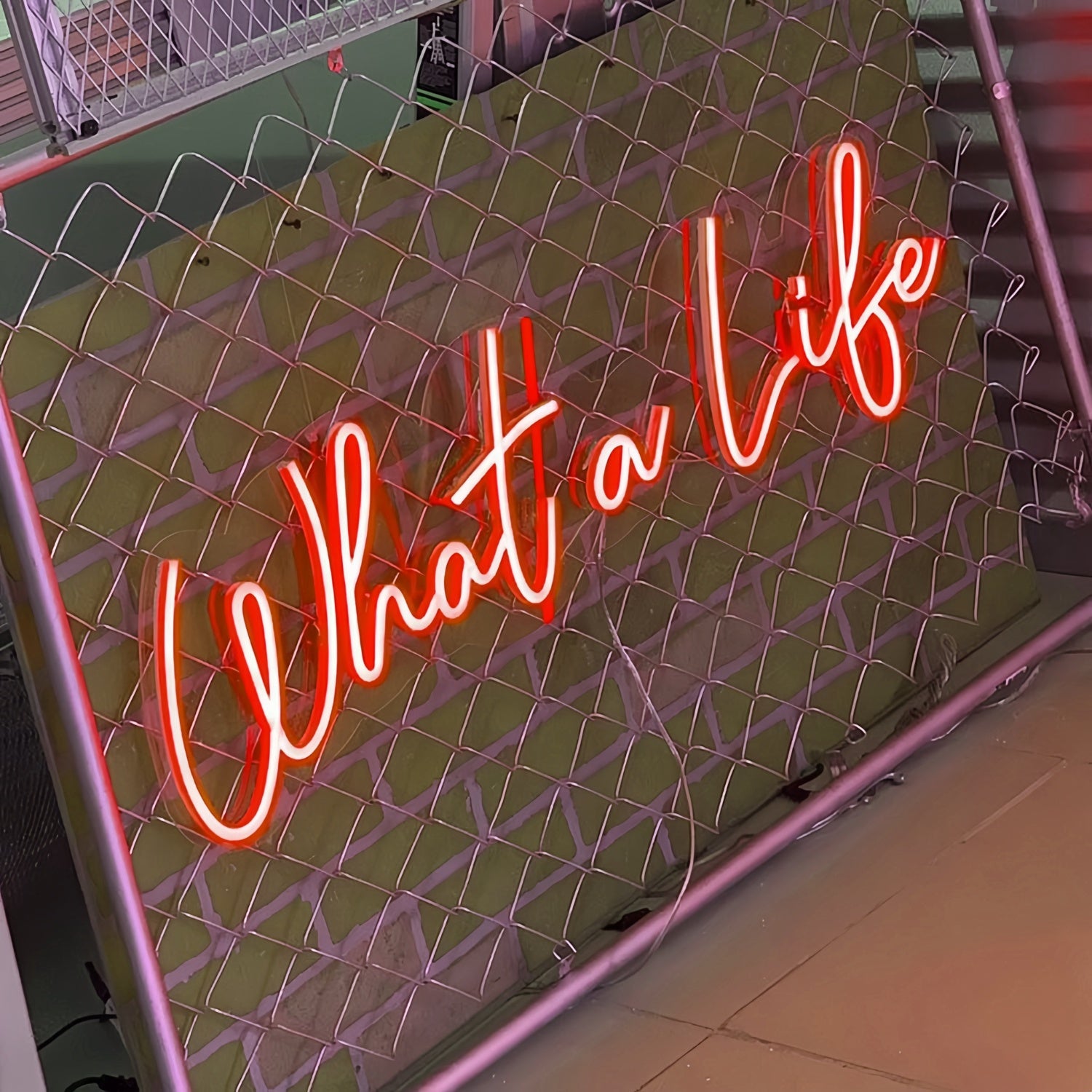 What A Life Capture The Moment In Neon Glow | Shineneon