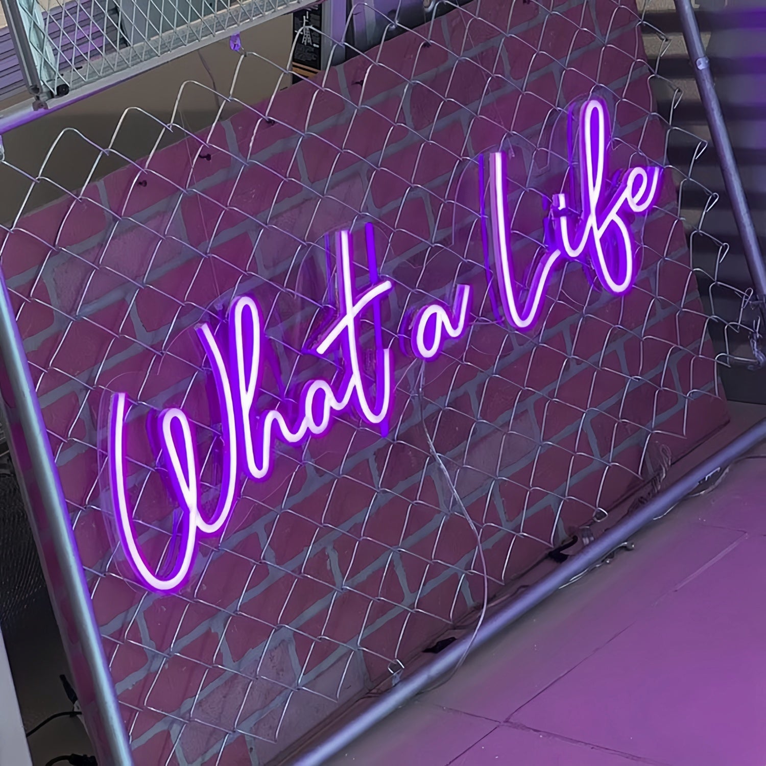 What A Life Capture The Moment In Neon Glow | Shineneon