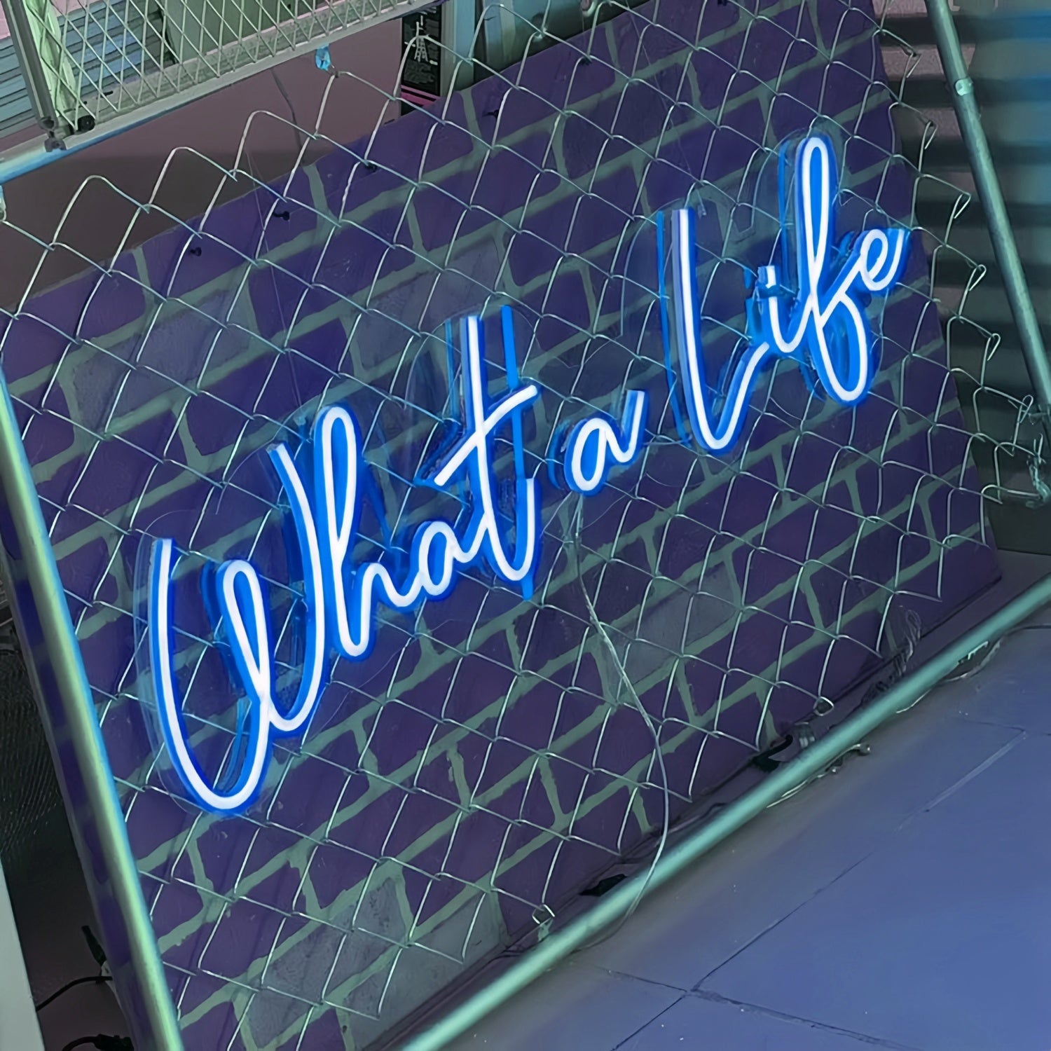 What A Life Capture The Moment In Neon Glow | Shineneon