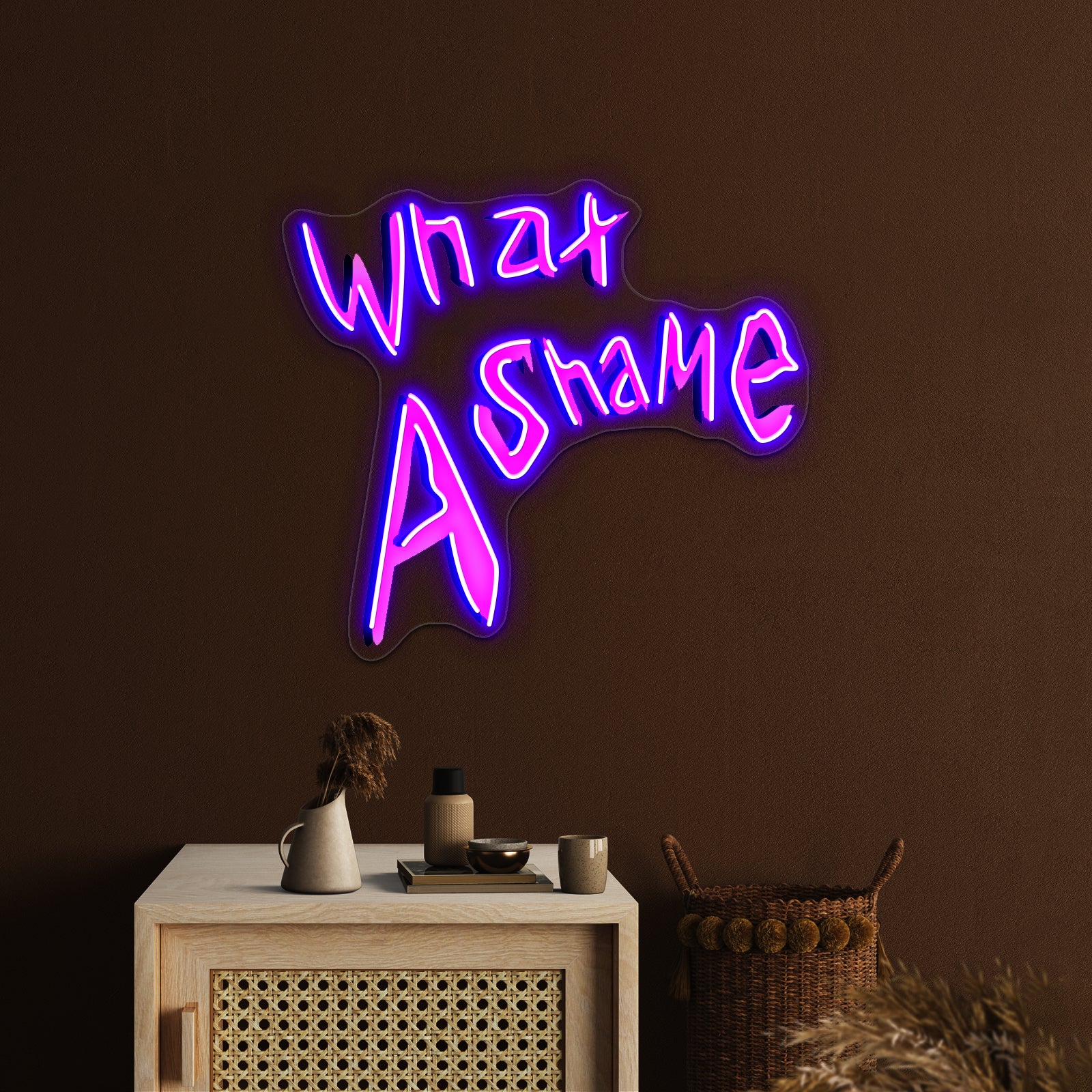 What A Shame Artwork Neon Signs Custom | Shineneon