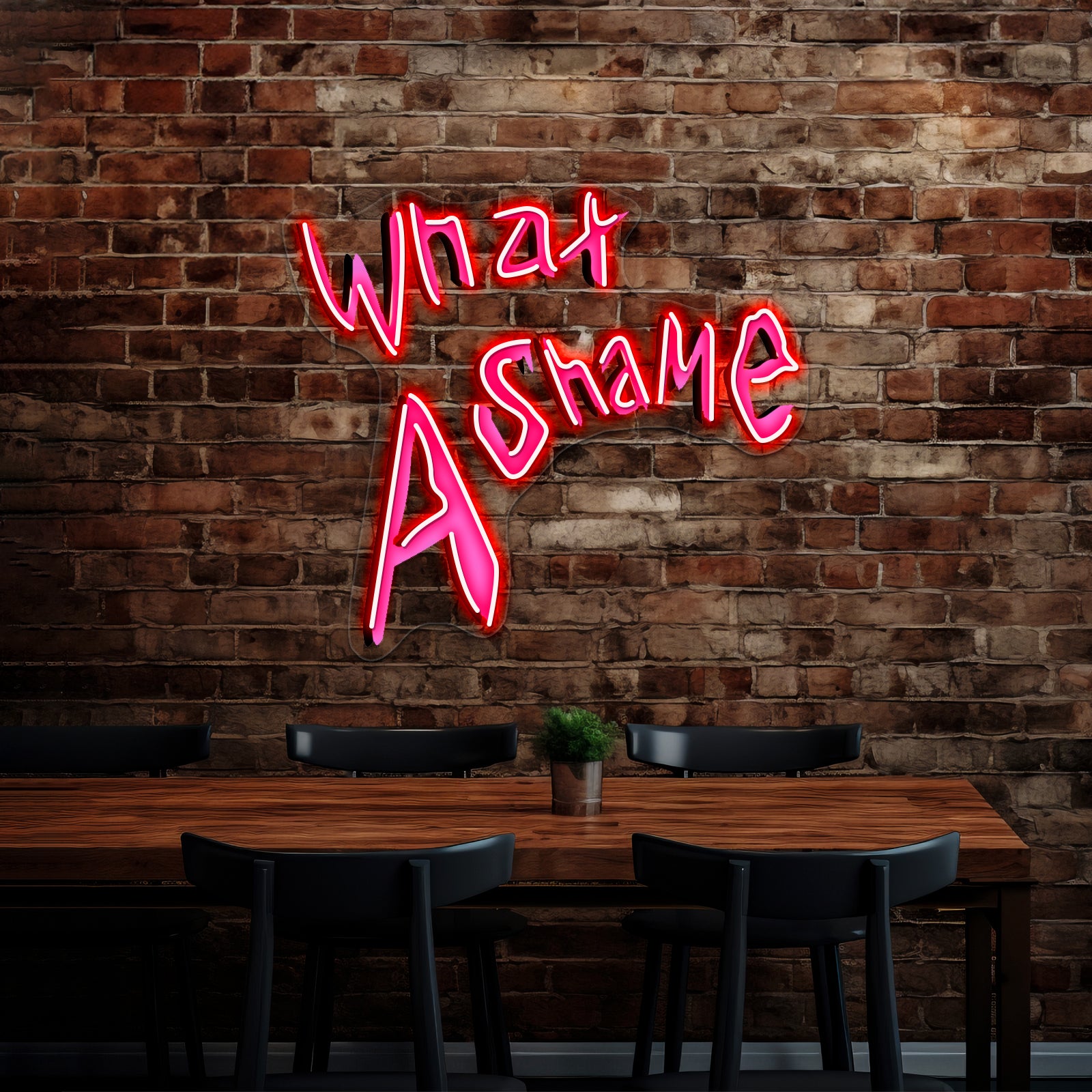 What A Shame Artwork Neon Signs Custom | Shineneon