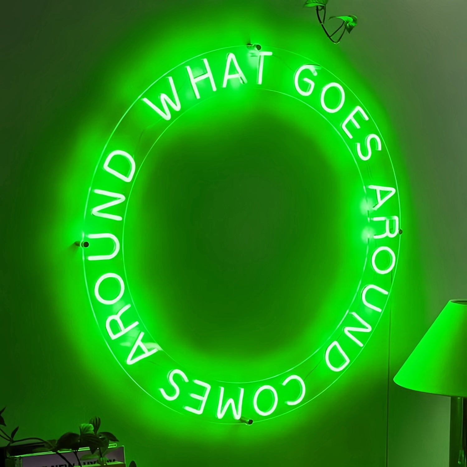 What Goes Around Comes Around Led Neon Sign Embrace The Cycle With Neon | Shineneon