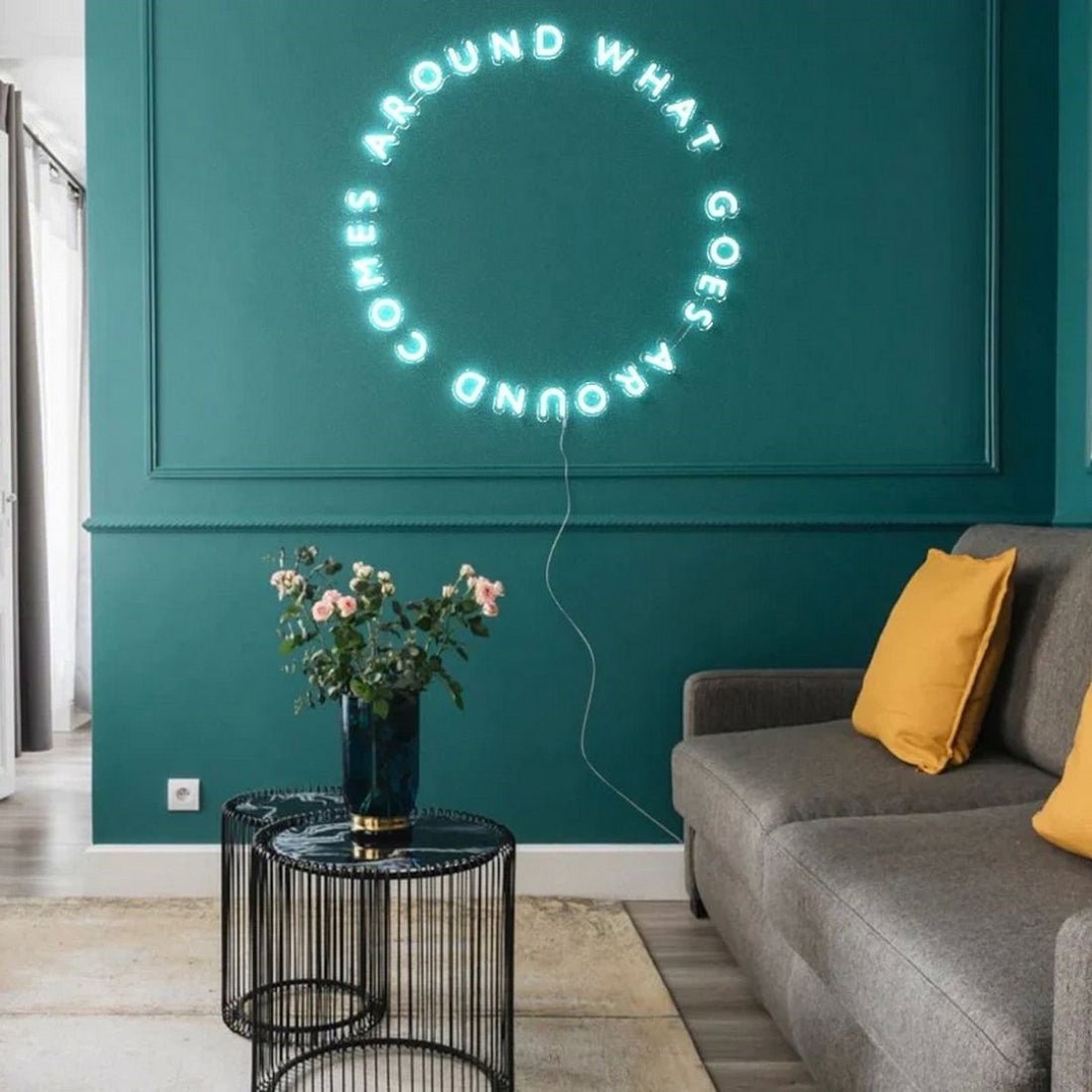 What Goes Around Comes Around Led Sign Business Neon Sign - Shineneon