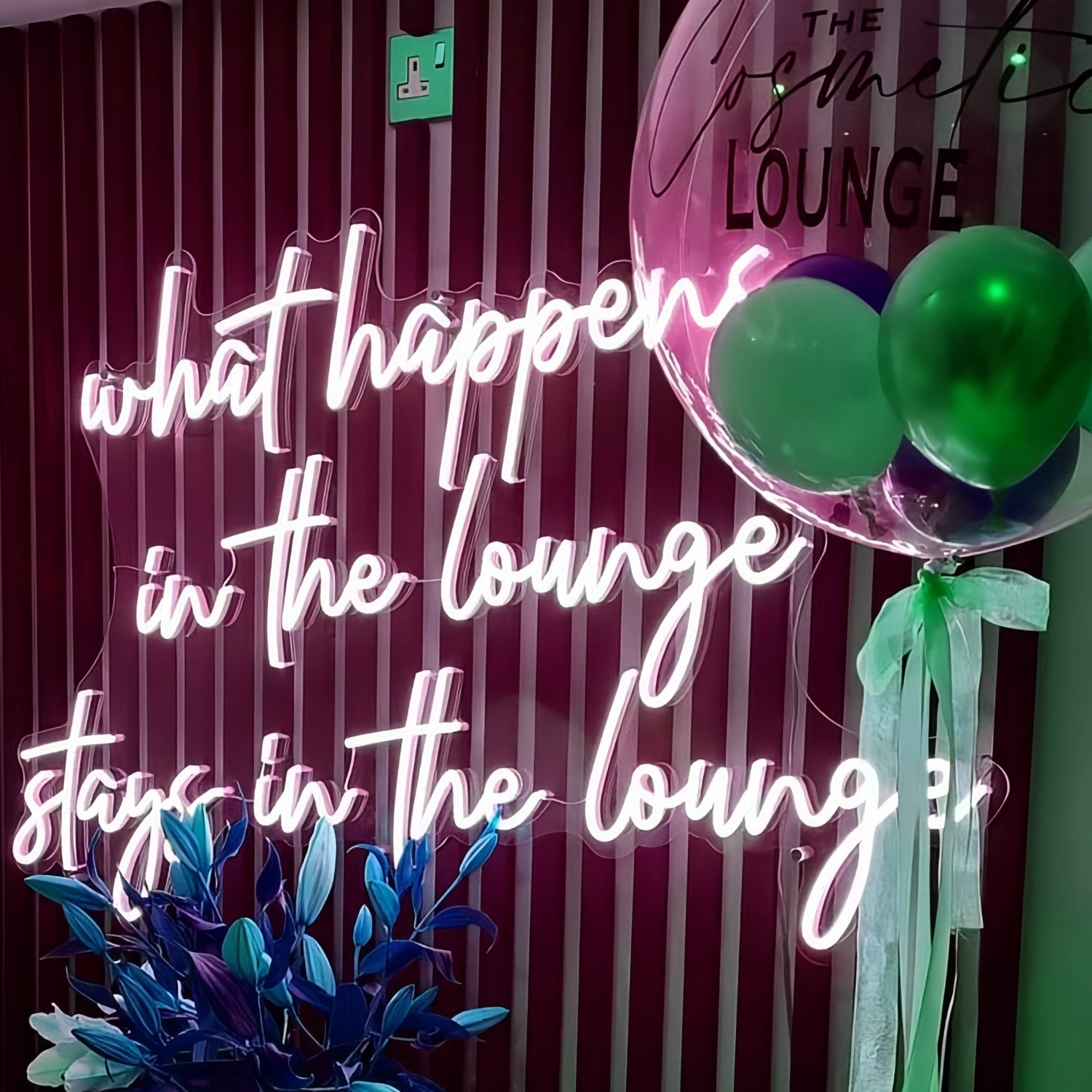 What Happens In The Lounge Stays In The Lounge Led Neon Sign | Shineneon