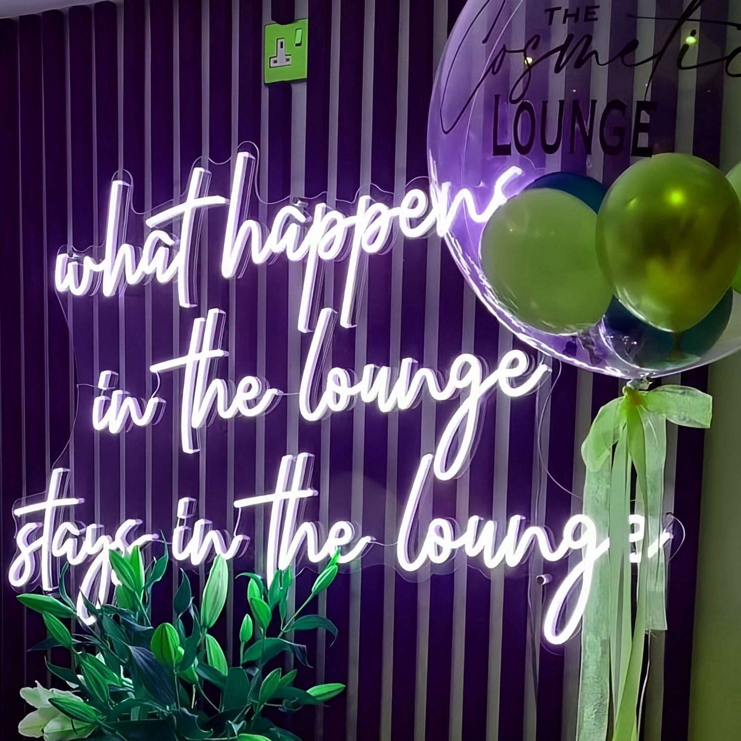 What Happens In The Lounge Stays In The Lounge Led Neon Sign | Shineneon