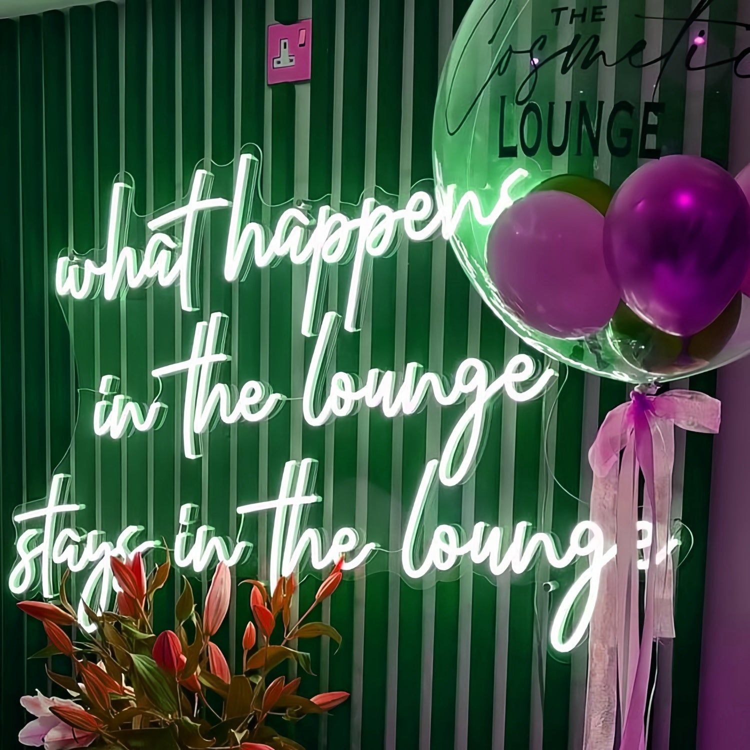 What Happens In The Lounge Stays In The Lounge Led Neon Sign | Shineneon
