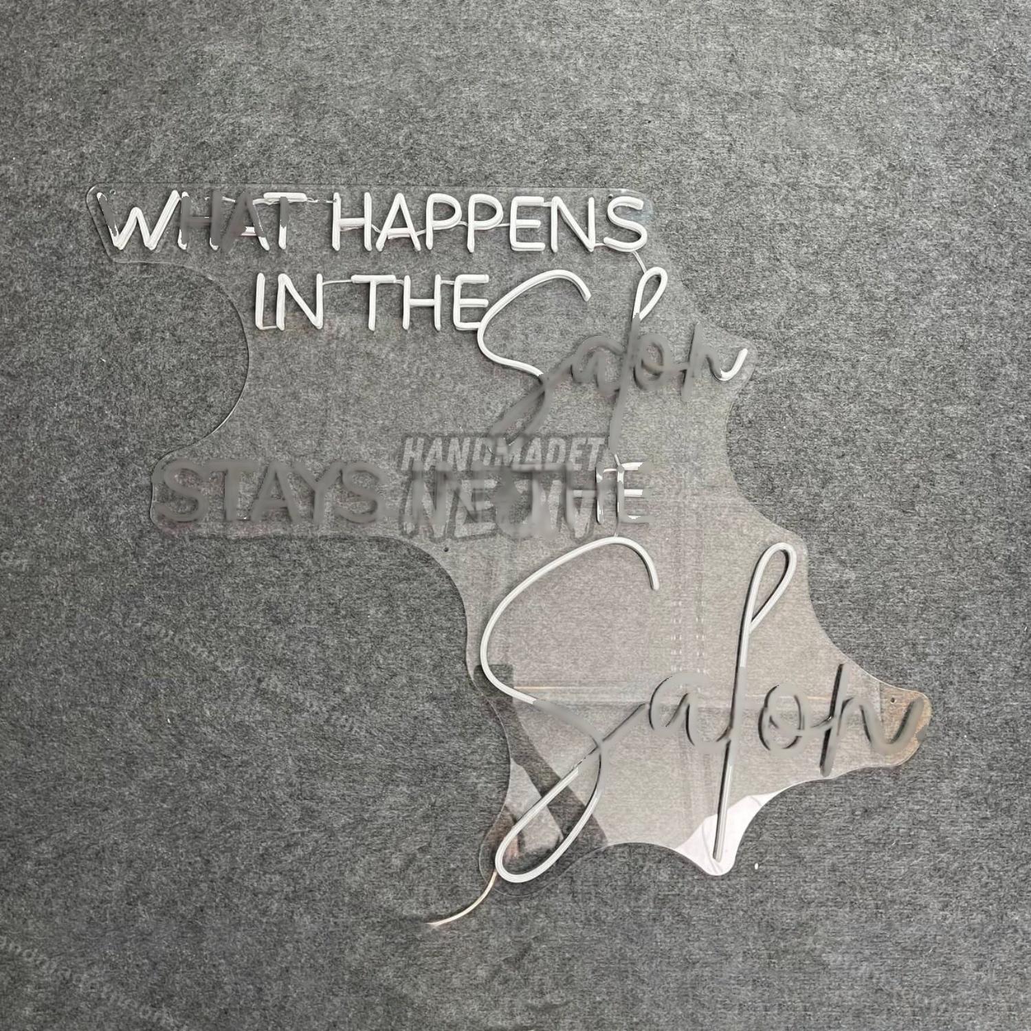 What Happens In The Salon Stays In The Salon Led Neon Sign Led Decor | Shineneon