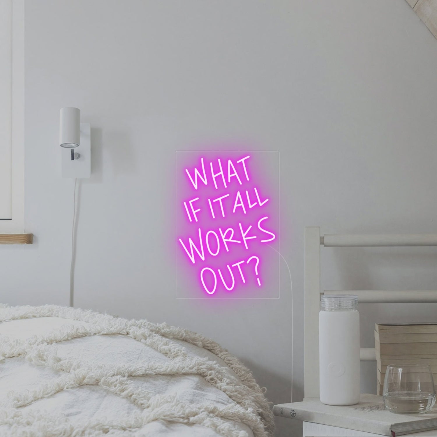 What If It All Works Out Wall Led Neon Sign Wall Art | Shineneon