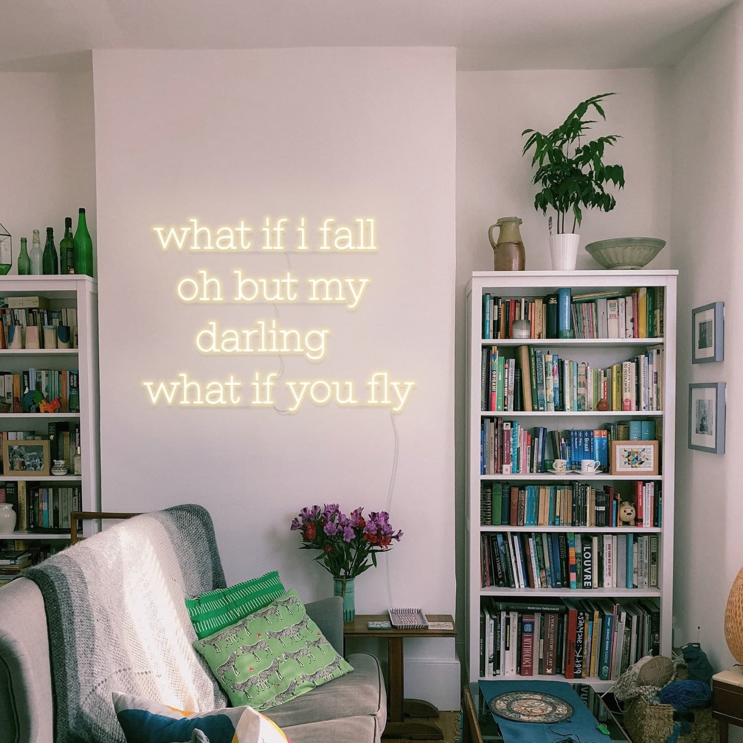 What If You Fly Led Neon Sign Wall Art | Shineneon