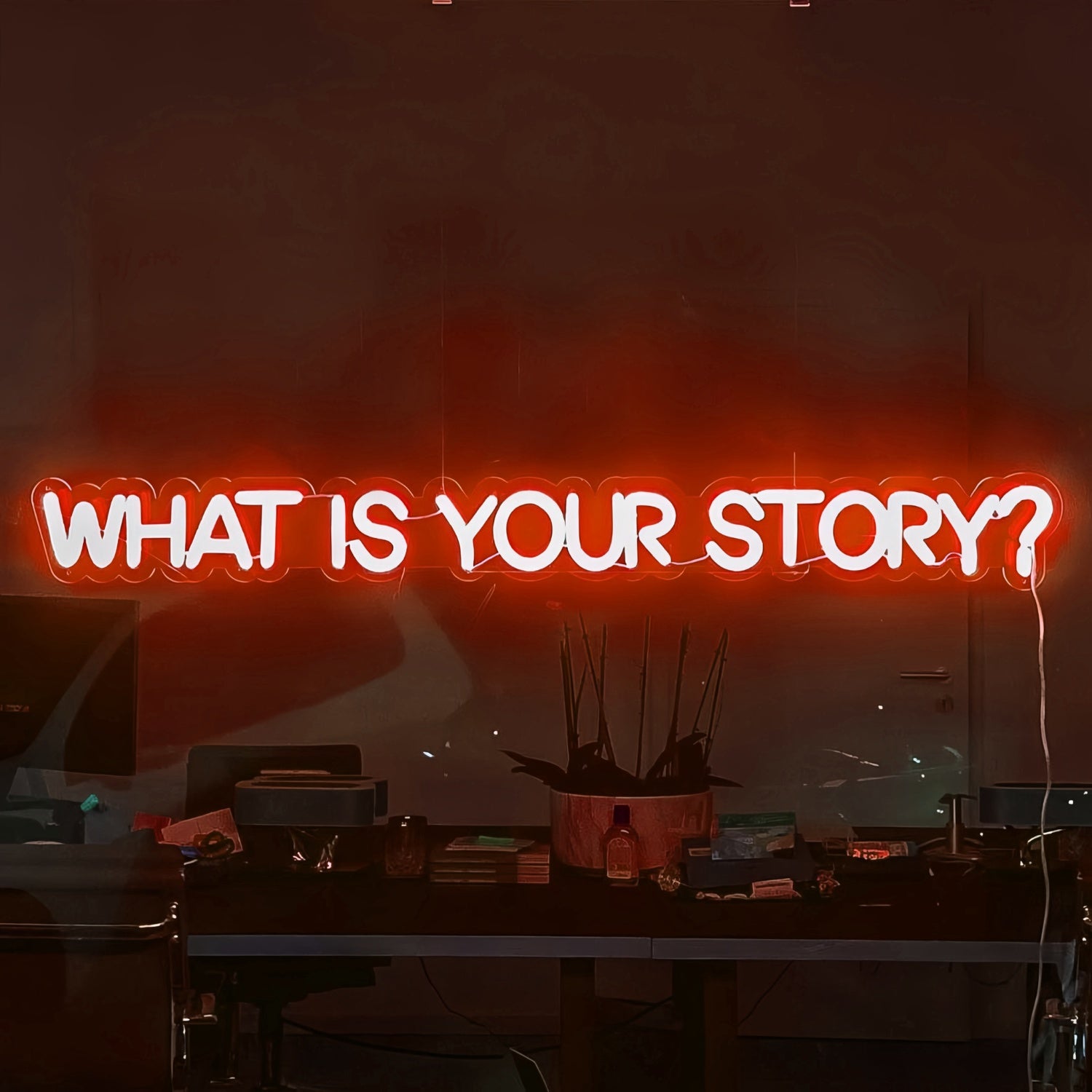 What Is Your Story Led Neon Sign Let Your Narrative Shine In Neon | Shineneon