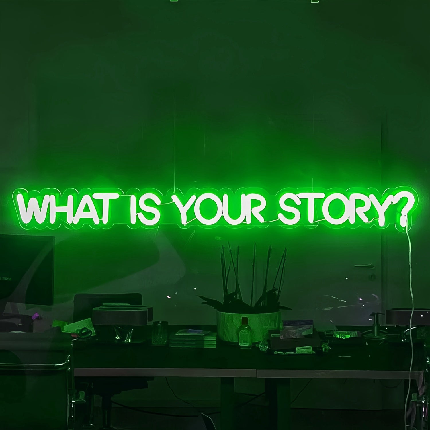 What Is Your Story Led Neon Sign Let Your Narrative Shine In Neon | Shineneon